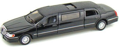 

SHOPTICO Kinsmart Die-Cast Metal 1999 Lincoln Town Stretch Limousine Black(Black)