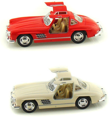 

Kinsmart Mercedes 300 SL coupe set of 2(Red, White)