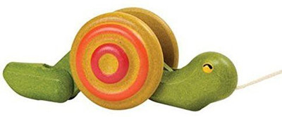 

Plan Toys Preschool Pull Along Snail(Multicolor)