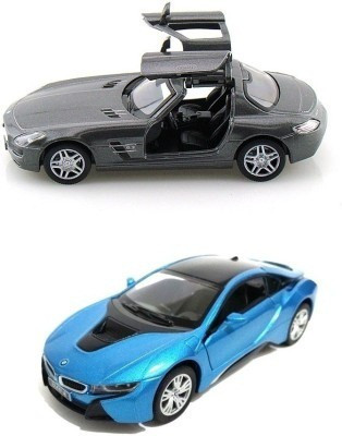 

Mayatra's Kinsmart Combo Of Mercedes SLS AMG & BMW I8(Multicolor)