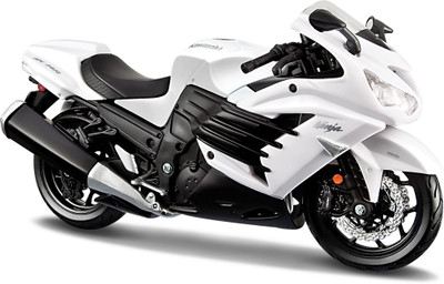 

Maisto Kawasaki Ninja ZX-14R(White, Black), Black;white
