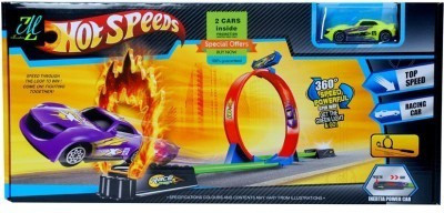 

Mayatra's 360 Hot Speed Powerful Spin Loop Way Racing Inertia Power Car With 3 Vehicles(Multicolor)