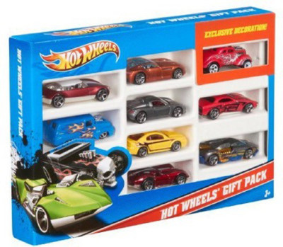 

Hot Wheels 9 Car Set Gift Pack(Multicolor)