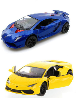 Buy i-gadgets Kinsmart Lamborghini Sesto Bl and Huracan Yl(Blue