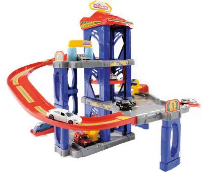 Majorette Car Park + 1 Car(Blue)