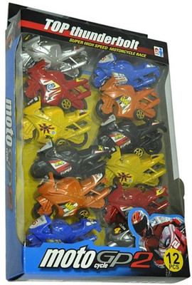 

New Pinch Pullback Friction Bike - Set Of 12(multicolor)