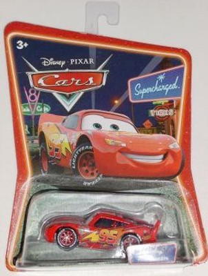 

Mattel Lightning Mcqueen Supercharged Background Card Edition 155(Red)
