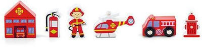 

Viga Train set accessory - Fire Services(Multicolor)