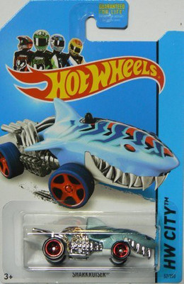Hot Wheels 2014 Street Beasts Hw City Light Blue Sharkruiser 52/250(Blue)