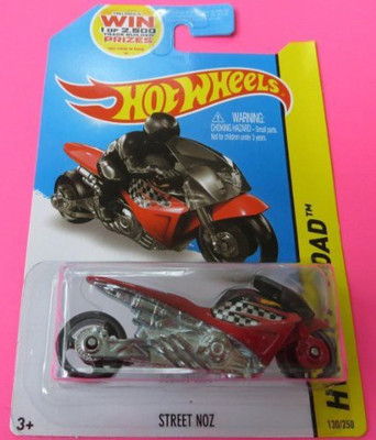 

Hot Wheels Street Noz 2014 130/250 (Red) Hw Offroad Street Bike(Black)