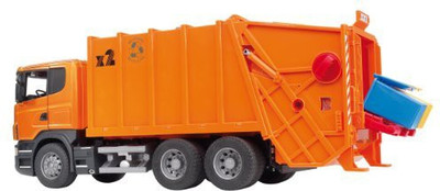 

Bruder Scania Rseries Garbage Truck Orange(Orange)