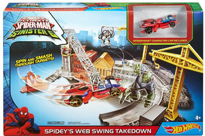 

Hot Wheels Marvel Spider Man Web Swing Multi Color(Multicolor)