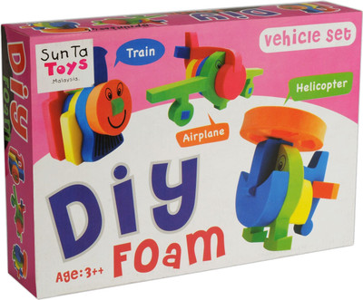 

Sunta 3D Diy Foam - Train, Airplane, Helicopter