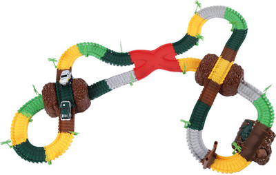 

Maxtrax Jungle Safari - 240 Track Pieces(Multicolor)