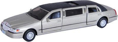 

Kinsmart Die-Cast Metal 1999 Lincoln Town Car Stretch Limousine(Grey)