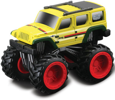 

Maisto Dirt Demons Jeep Rescue Concept 3" Die-cast Pull Back Motorized Car(YELLOW)