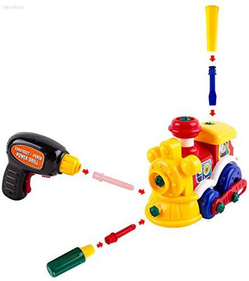 

WolVol Takeapart Train Equipped With Electric Drill And Two(Yellow)