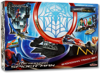 

Spiderman Showdown Track Set(Red, Blue), Blue;red