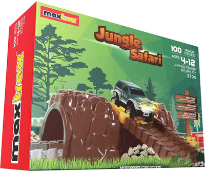 

Maxtrax Jungle Safari - 100 Track Pieces(Multicolor)