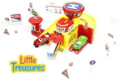 

Little Treasures Have A Child Fascinated With Cars, Mechanics, Or Just Fixing Things Auto Shop Repair Times Is Their Dream Toy! Let The Sight Of Your Little Kid Turn Into An Auto-Mechanic Give You Immense Pleasure.(Multicolor)