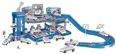 

Little Treasures Police Mechanic Shop Repair Center Play Toy(Multicolor)