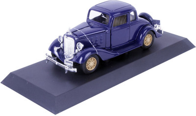 NEW RAY 1:32 Scale, Die-Cast, 1930 Chevy Two Passenger 5 Window Coupe Car(Blue, Pack of: 1)