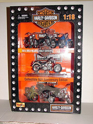 

Maisto Harley Davidson Motorcycle 95Th Anniversary Collection 3(Multicolor)