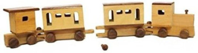 

Desi Karigar Toy train(Yellow, Brown), Brown;yellow