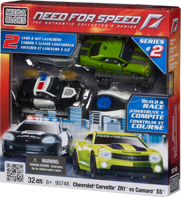 

Mega Bloks Chervolet Corvette ZR1 vs Camaro SS(Multicolor)