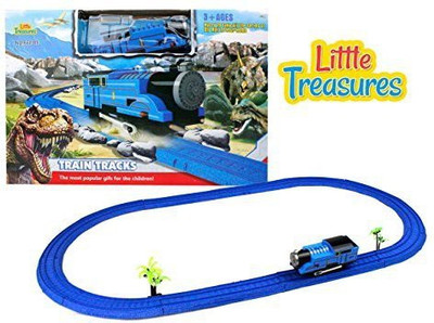 

Little Treasures Easy-To-Build Toy Game Of Train Tracks(Multicolor)