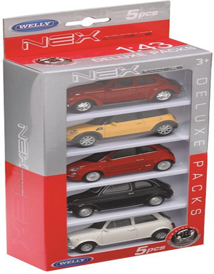 

Welly 5pcs of 1:43 Simple Version Model in White Tray(Multicolor)