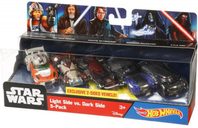 

Hot Wheels Star Wars Light Side vs Dark Side 5 Pack(Multicolor)