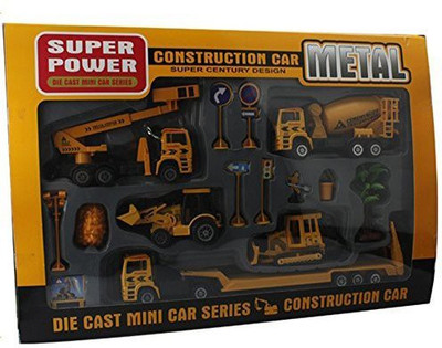 

OliaDesign Metal Plastic Die Cast Construction Miniplayset(Yellow)