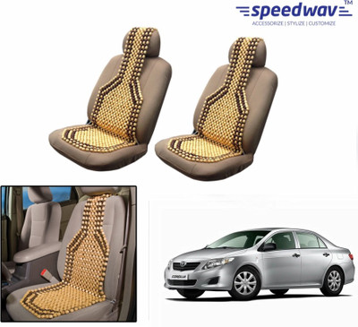 

Speedwav Wooden Bead Seating Pad For Toyota Corolla Altis(Front Seats Brown)
