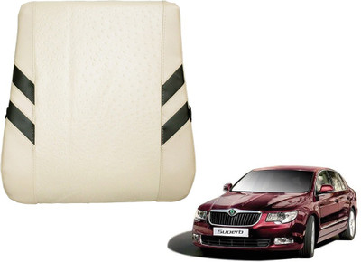 

Kozdiko Leather Seating Pad For Skoda Superb(Front Seats and Back Seats Beige)
