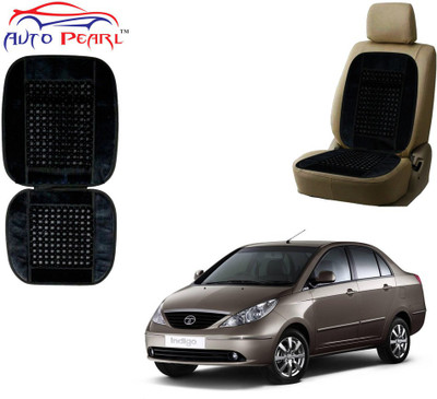 AUTO PEARL Polyester, Cotton Seating Pad For  Tata Indigo(Front Seats Black)