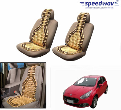 

Speedwav Wooden Bead Seating Pad For Fiat Punto Evo(Front Seats Brown)