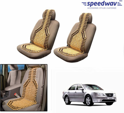 

Speedwav Wooden Bead Seating Pad For Hyundai Sonata(Front Seats Brown)