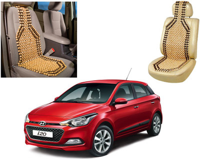 AUTO PEARL Wooden Bead Seating Pad For  Hyundai i20(Front Seats Beige, Brown)
