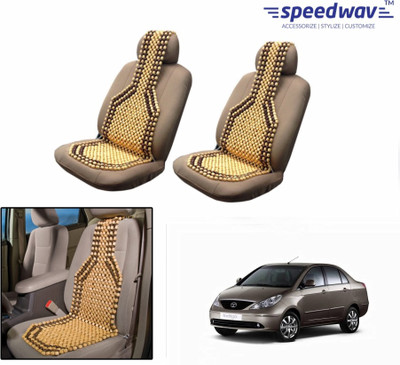 

Speedwav Wooden Bead Seating Pad For Tata Indigo(Front Seats Brown)