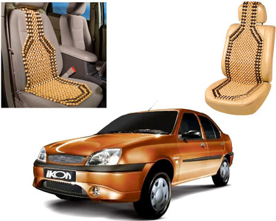 AUTO PEARL Wooden Bead Seating Pad For  Ford Ikon(Front Seats Beige, Brown)