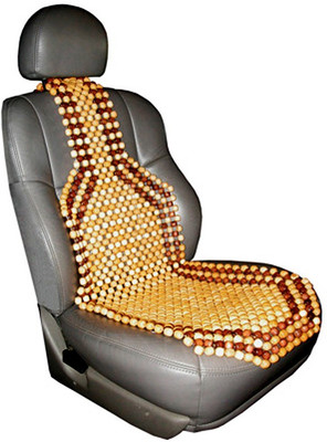 AUTO PEARL Polyester, Cotton Seating Pad For  Nissan Micra Active(Front Seats Beige, Brown)