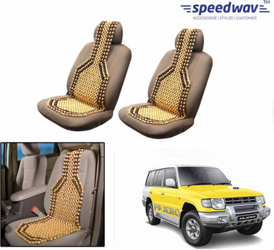 

Speedwav Wooden Bead Seating Pad For Mitsubishi Pajero(Front Seats Brown)