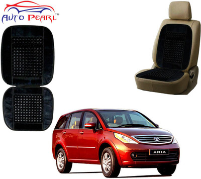 AUTO PEARL Polyester, Cotton Seating Pad For  Tata Aria(Front Seats Black)