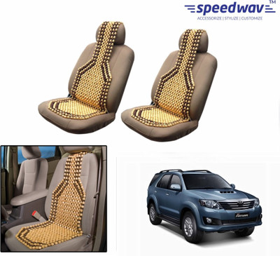 

Speedwav Wooden Bead Seating Pad For Toyota Fortuner(Front Seats Brown)