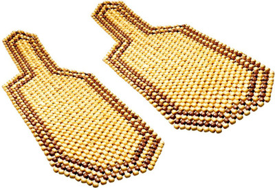 AUTO PEARL Polyester, Cotton Seating Pad For  Tata(Front Seats Beige, Brown)