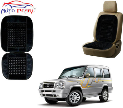 AUTO PEARL Polyester, Cotton Seating Pad For  Tata Sumo(Front Seats Black)