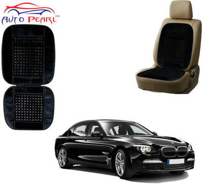 AUTO PEARL Polyester, Cotton Seating Pad For  BMW 730d(Front Seats Black)