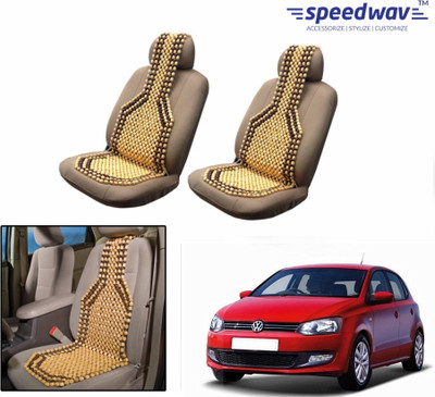 

Speedwav Wooden Bead Seating Pad For Volkswagen Polo Cross(Front Seats Brown)