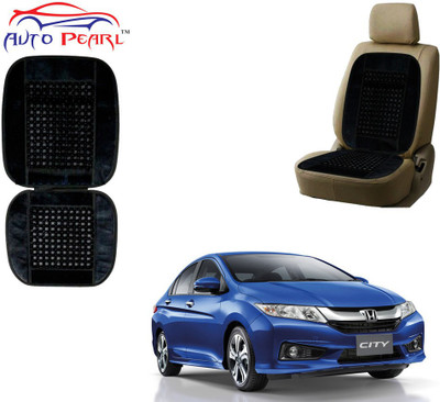AUTO PEARL Polyester, Cotton Seating Pad For  Honda City(Front Seats Black)